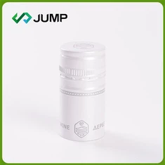 Cierre de la botella de vino con logotipo